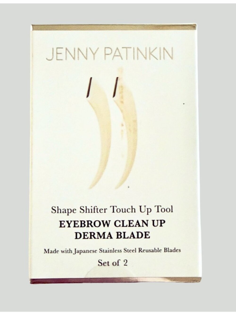 Jenny Patinkin Eyebrow Clean Up Derma Blade Set of 2 Shape Shifter Tool